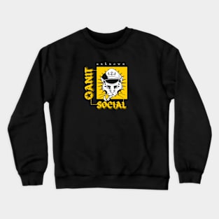 Motivational and psychological phrases / anti-Social Crewneck Sweatshirt